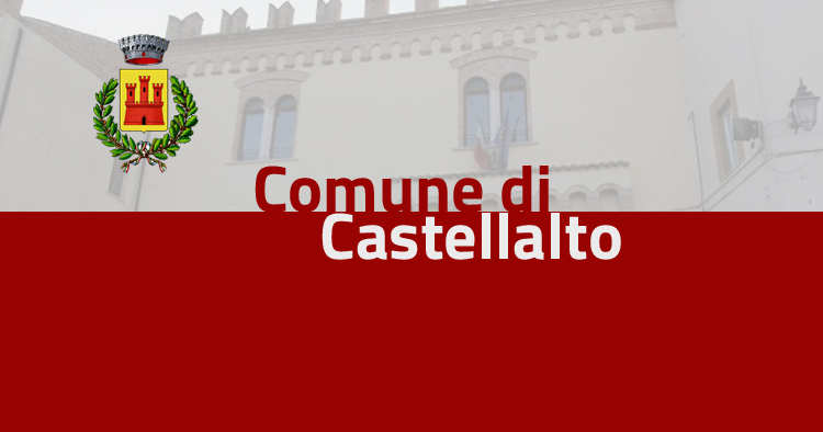 CONVOCAZIONE CONSIGLIO COMUNALE - MARTEDI' 25 AGOSTO 2020 (ORE 15,30 - CASTELLALTO CAPOLUOGO)